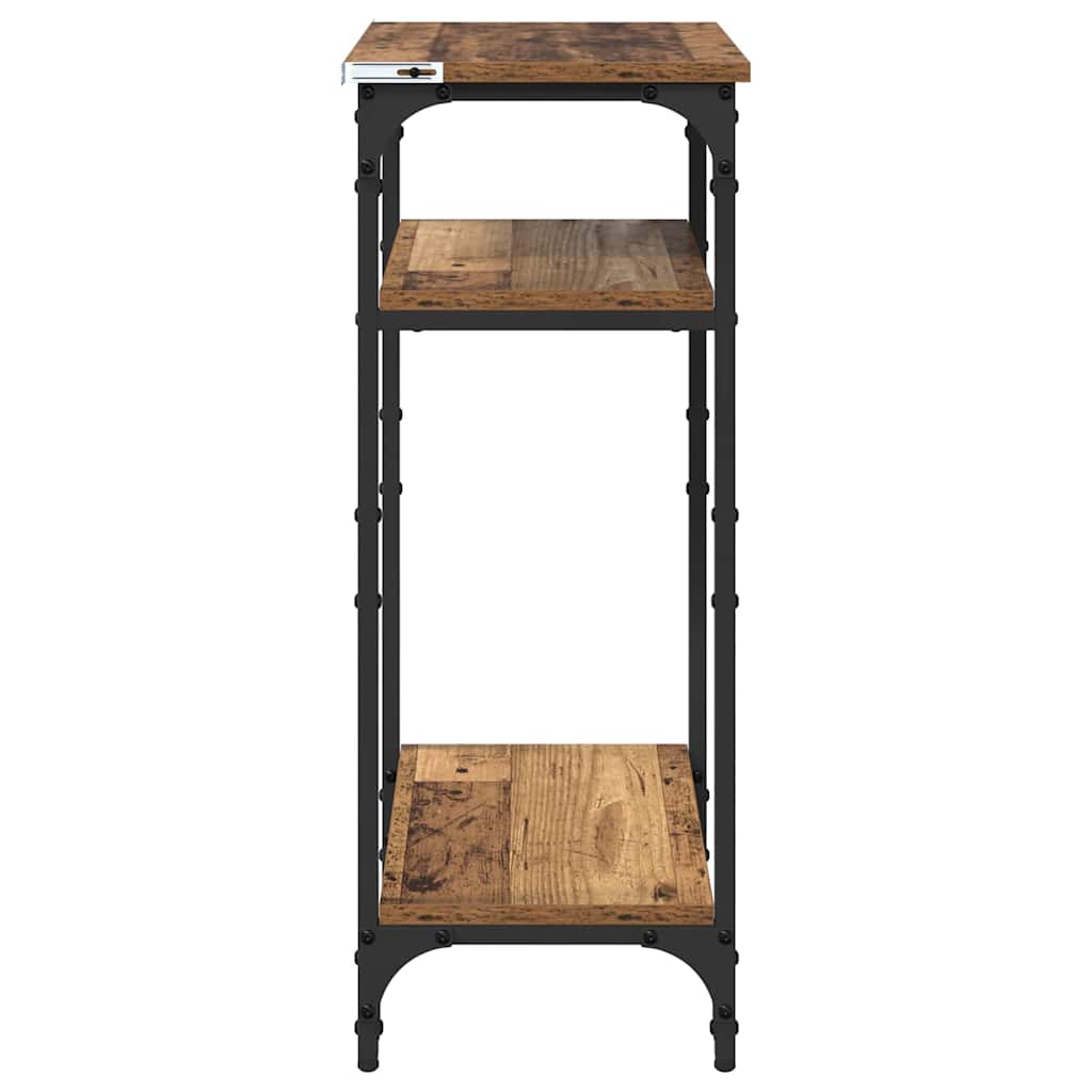 Tavolo laterale Legno vecchio 40 x 30 x 75 cm Legno multistrato