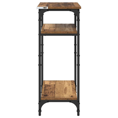 Tavolo laterale Legno vecchio 40 x 30 x 75 cm Legno multistrato