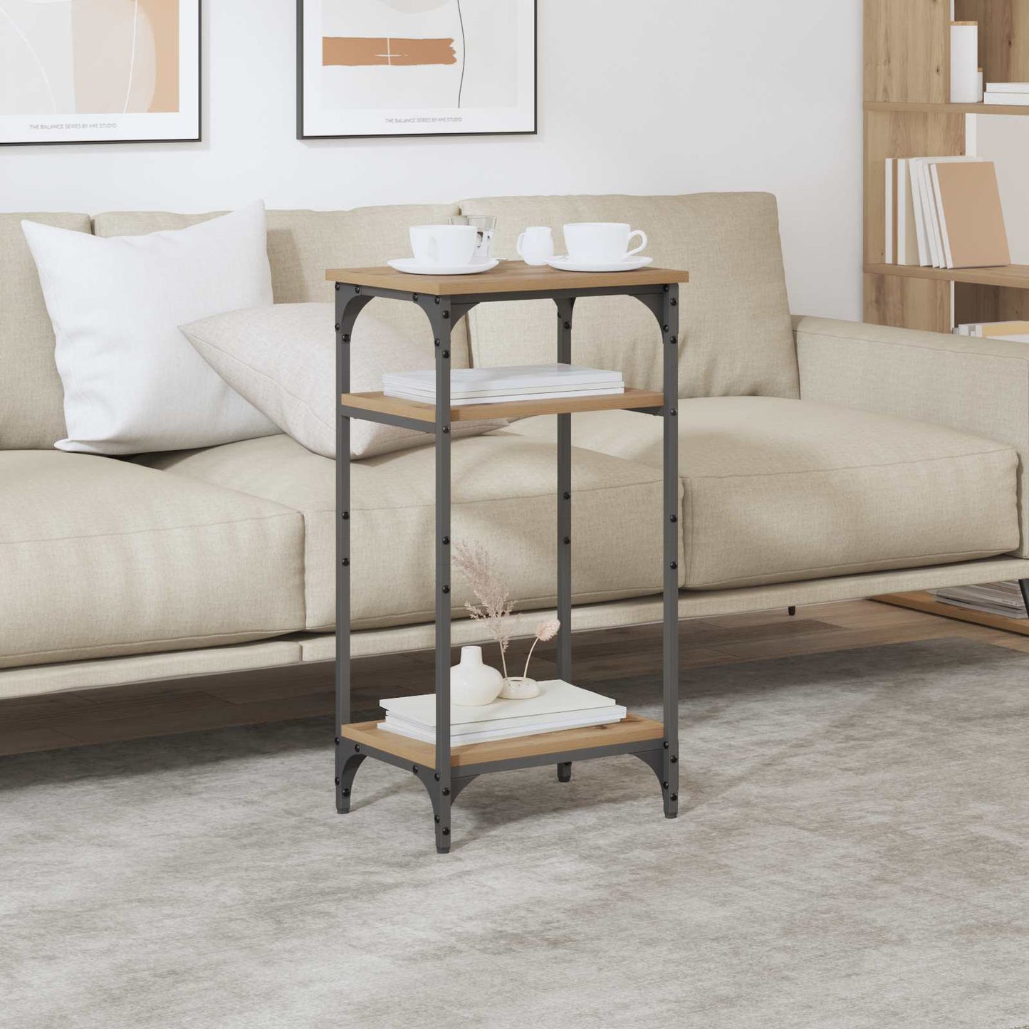 Tavolo laterale Rovere artigianale 40 x 30 x 75 cm | homemem39