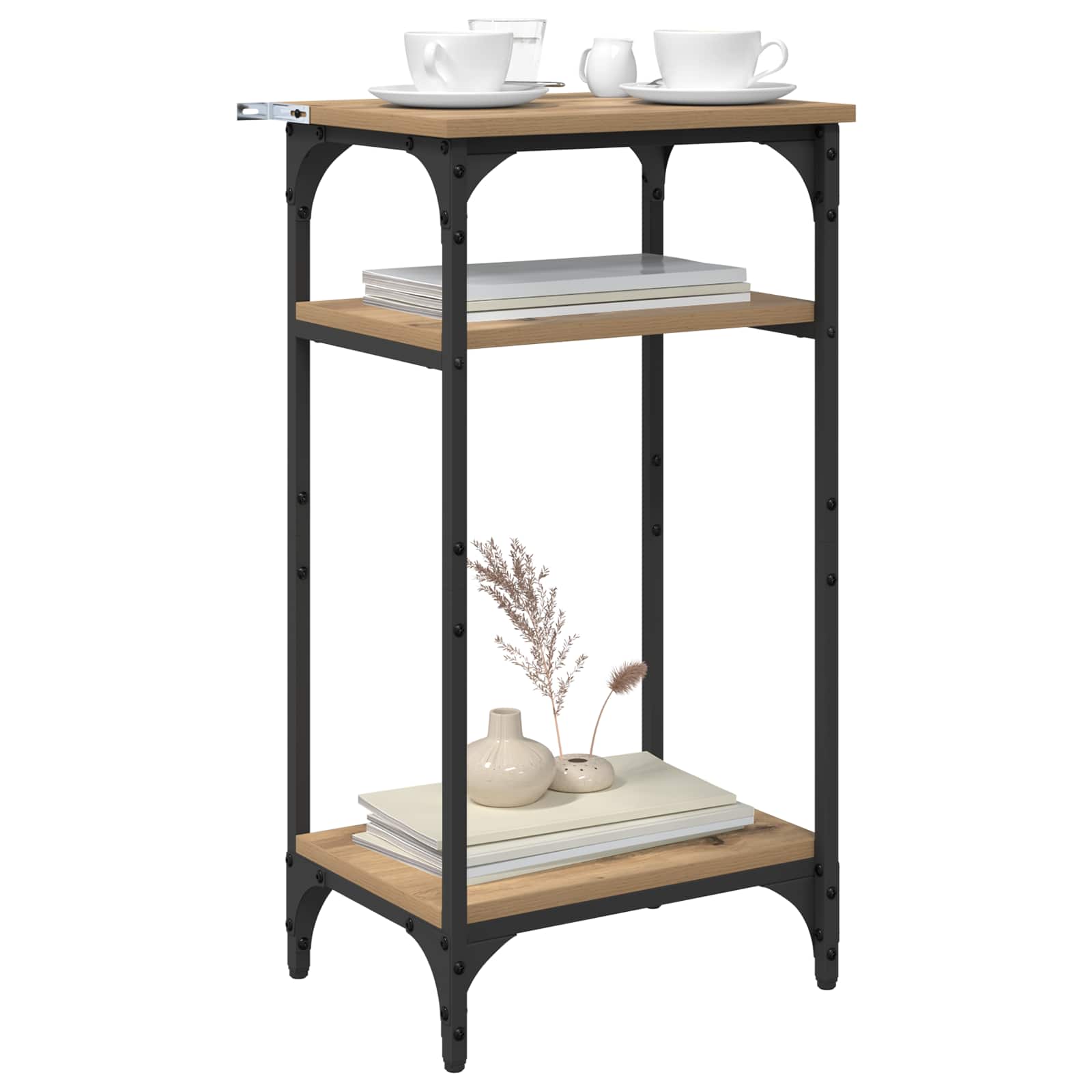 Tavolo laterale Rovere artigianale 40 x 30 x 75 cm | homemem39