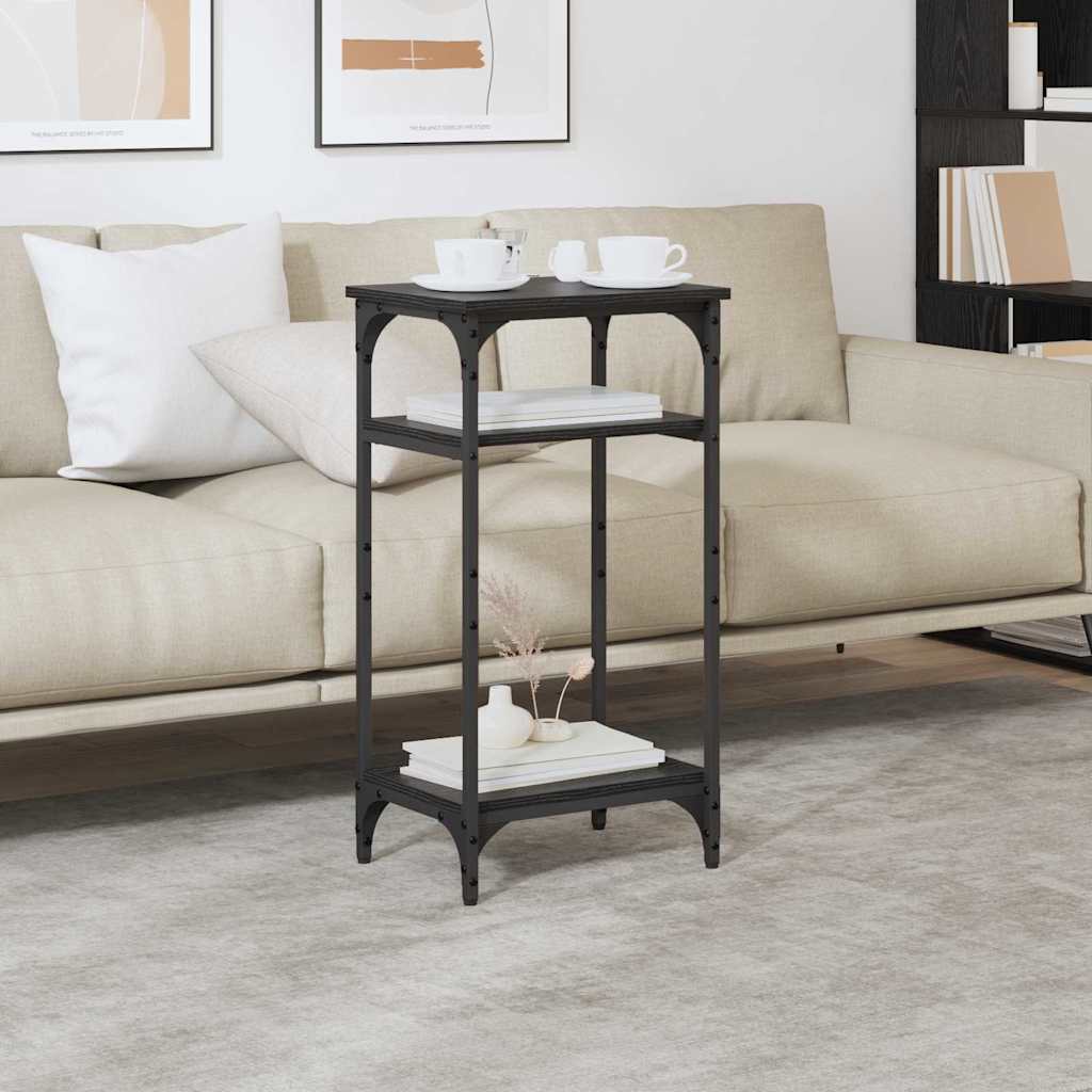 Tavolo laterale Rovere Nero 40 x 30 x 75 cm Legno multistrato