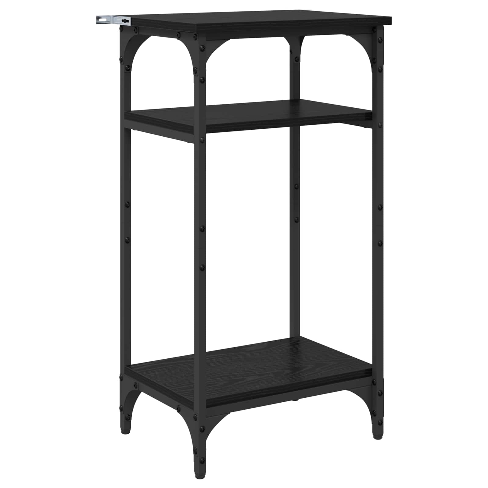Tavolo laterale Rovere Nero 40 x 30 x 75 cm Legno multistrato | homemem39