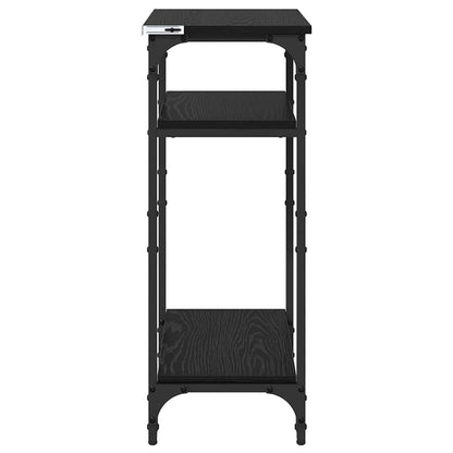 Tavolo laterale Rovere Nero 40 x 30 x 75 cm Legno multistrato