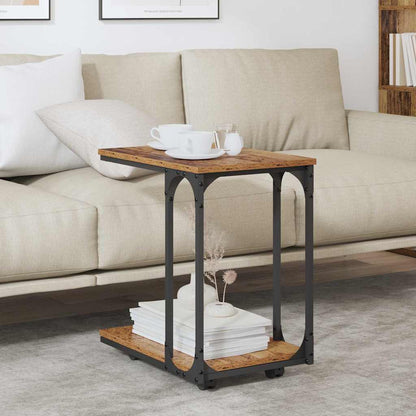 Tavolo laterale con lo scaffale Legno vecchio 50 x 35 x 55.5 cm