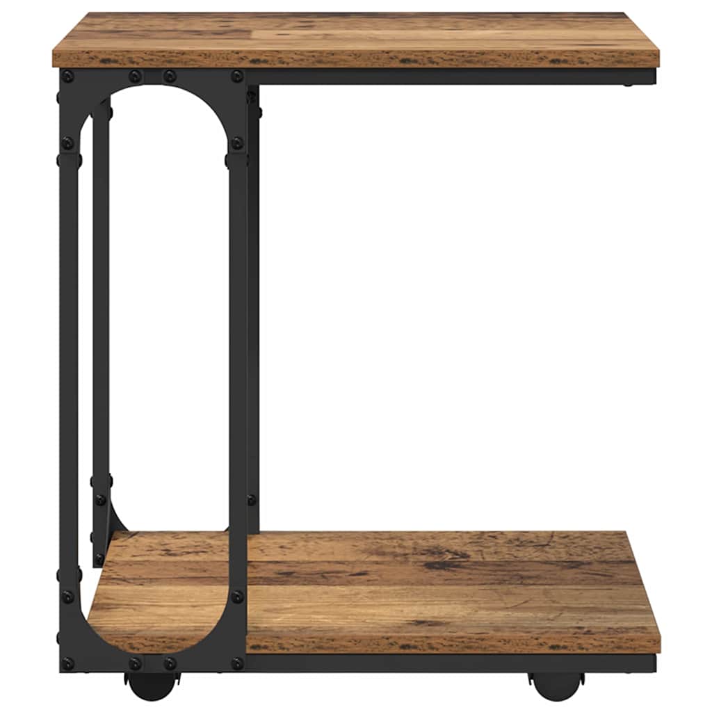 Tavolo laterale con lo scaffale Legno vecchio 50 x 35 x 55.5 cm