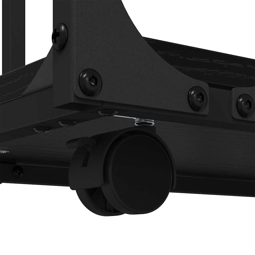 Tavolo laterale Rovere Nero 50 x 35 x 55.5 cm Legno multistrato