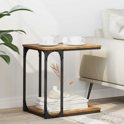 Tavolo laterale Legno vecchio 50 x 35 x 52 cm Legno multistrato | homemem39