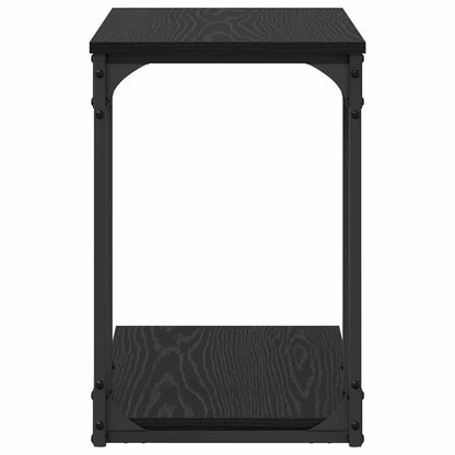 Tavolo laterale Rovere Nero 50 x 35 x 52 cm Legno multistrato