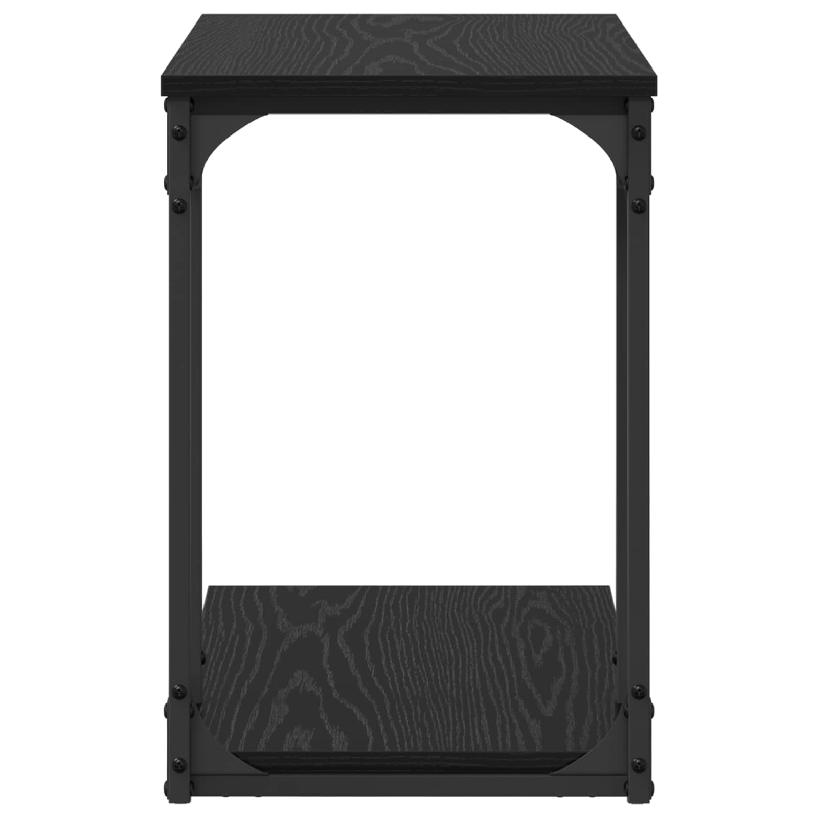 Tavolo laterale Rovere Nero 50 x 35 x 52 cm Legno multistrato | homemem39