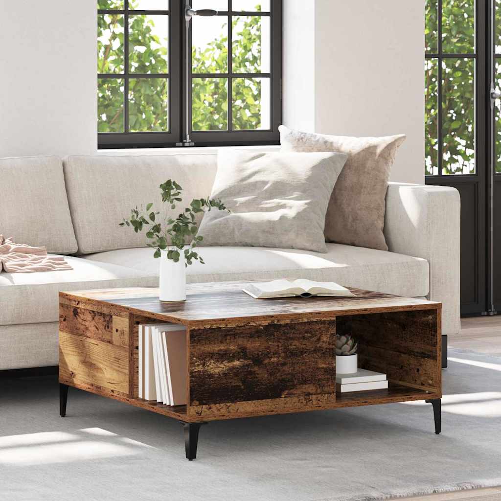 Tavolino da salotto Legno vecchio 80 x 80 x 36,5 cm