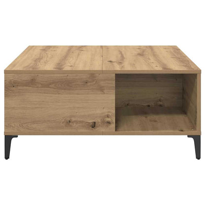 Tavolino da salotto Rovere artigianale 80 x 80 x 36,5 cm