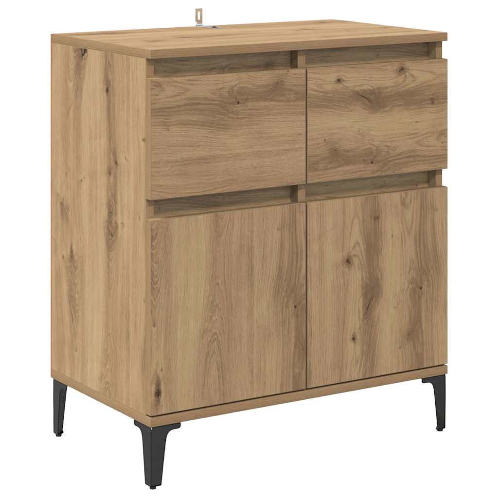 Credenza con cassetto Rovere artigianale 60 x 35 x 70 cm