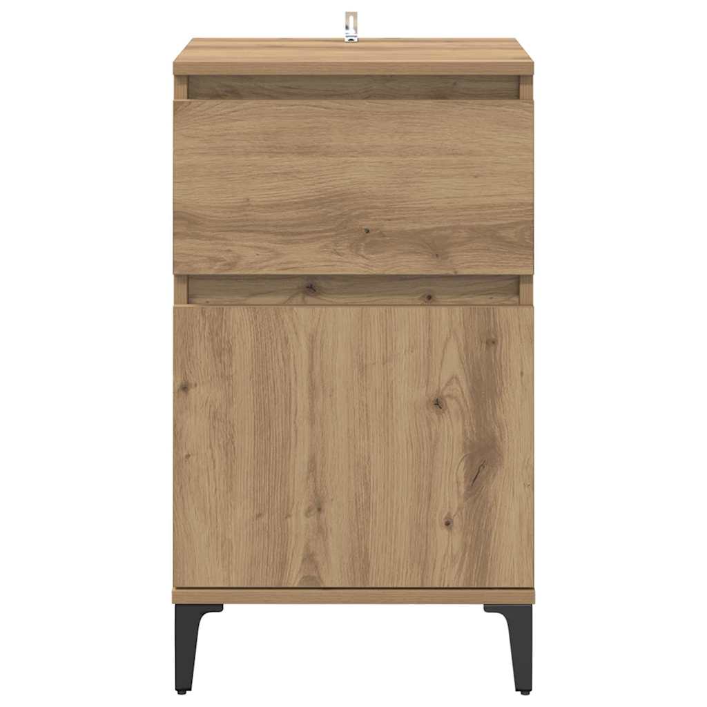 Armadio da Notte Rovere artigianale 40 x 35 x 70 cm | homemem39