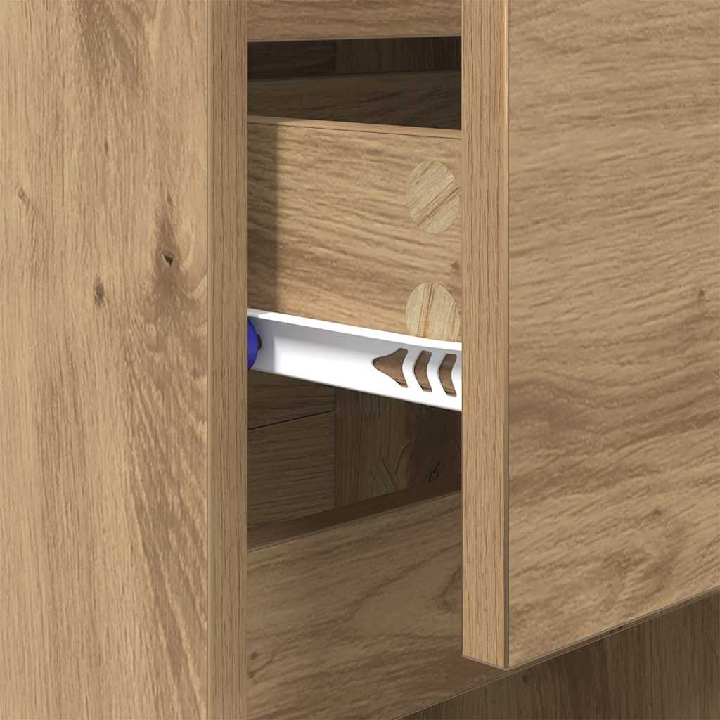 Armadio da Notte 2 pcs Rovere artigianale 40 x 35 x 70 cm | homemem39