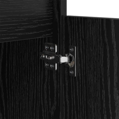 Armadio da Notte con cassetto 2 pcs Rovere Nero 40 x 35 x 70 cm
