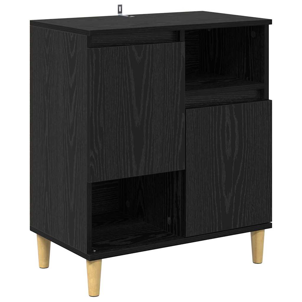 Credenza Rovere nero 35 x 60 x 70 cm Legno multistrato
