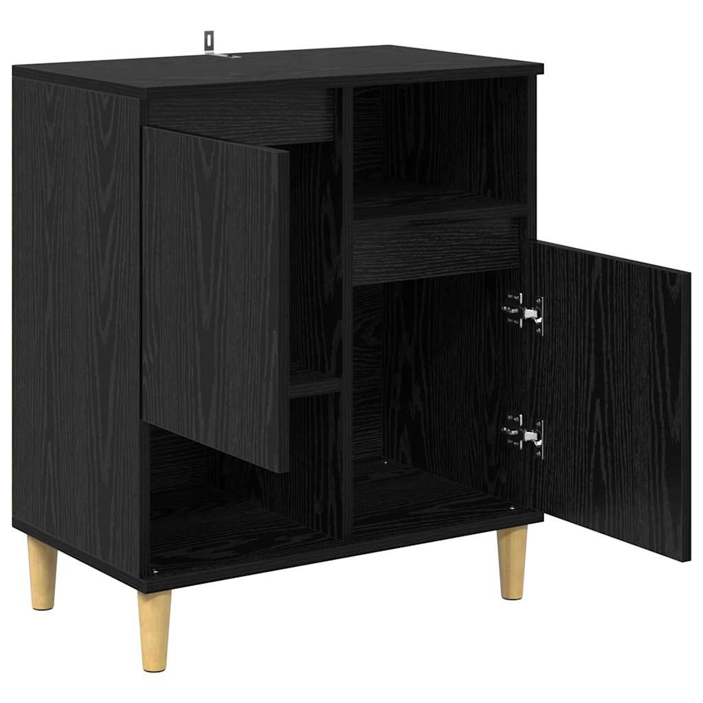 Credenza Rovere nero 35 x 60 x 70 cm Legno multistrato