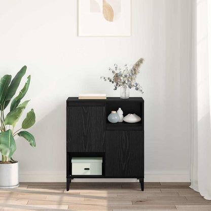 Credenza Rovere Nero 60 x 35 x 70 cm Legno multistrato