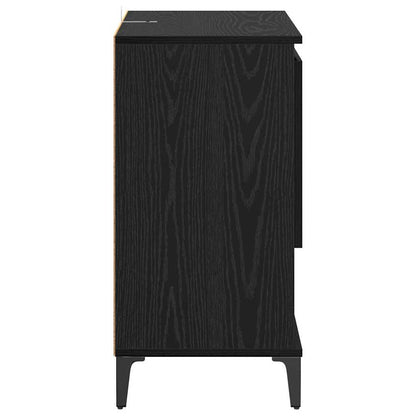 Credenza Rovere Nero 60 x 35 x 70 cm Legno multistrato