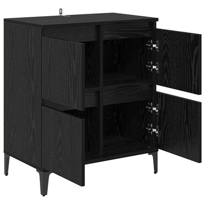 Credenza Rovere Nero 60 x 35 x 70 cm