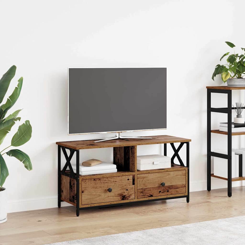 Mobile TV con cassetto Legno vecchio 90 x 33 x 45 cm | homemem39