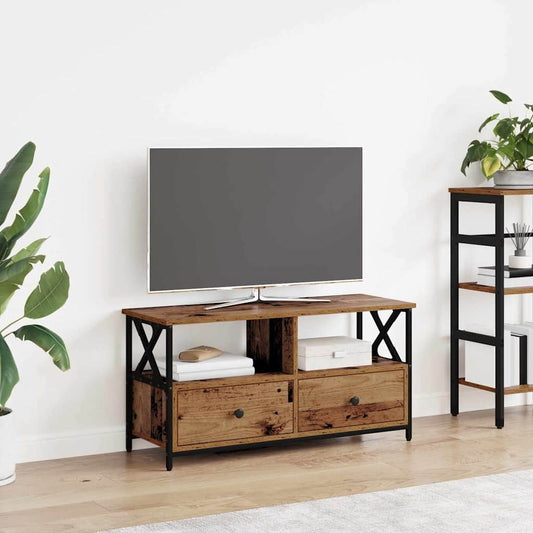 Mobile TV con cassetto Legno vecchio 90 x 33 x 45 cm | homemem39