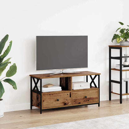 Mobile TV con cassetto Legno vecchio 90 x 33 x 45 cm