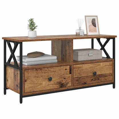 Mobile TV con cassetto Legno vecchio 90 x 33 x 45 cm
