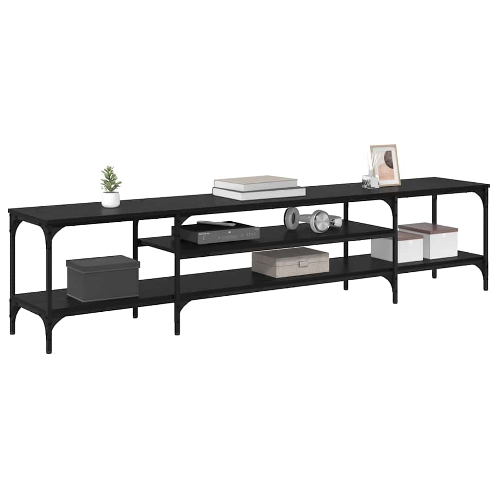 Mobile TV Rovere Nero 201 x 35 x 45 cm