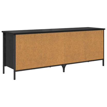 Mobile per scarpe con lo scaffale Rovere Nero 131 x 35 x 50 cm