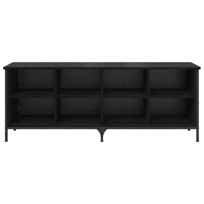 Mobile per scarpe con lo scaffale Rovere Nero 131 x 35 x 50 cm