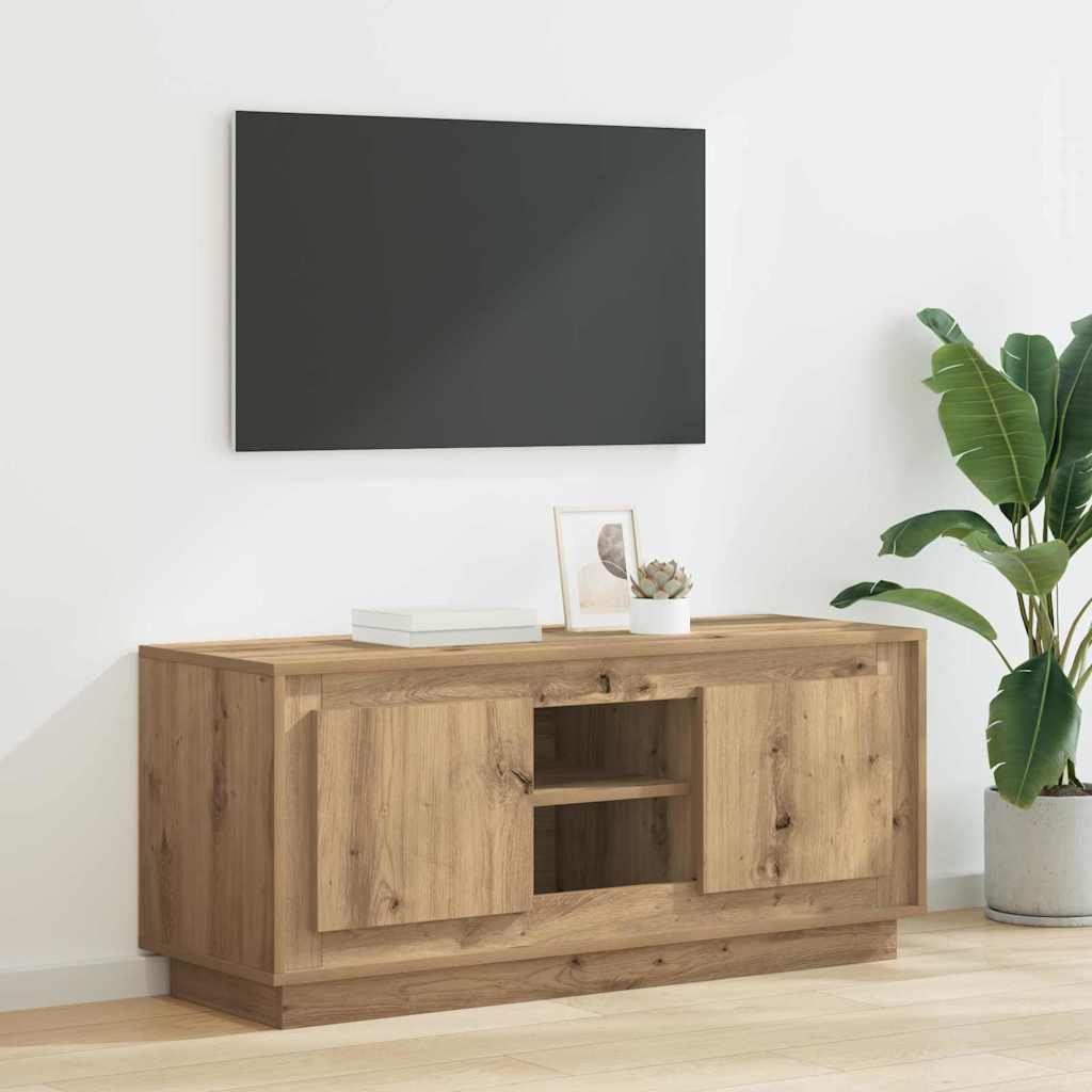 Mobile TV Rovere artigianale 102 x 35 x 45 cm Legno multistrato