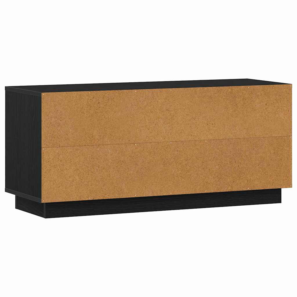 Mobile TV Rovere Nero 102 x 35 x 45 cm Legno multistrato