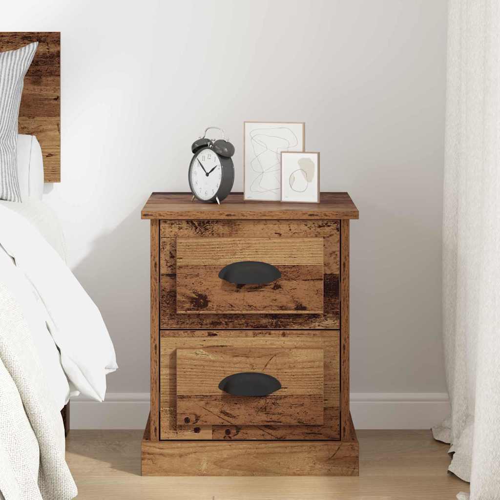 Armadio da Notte con cassetto Legno vecchio 39 x 39 x 47.5 cm | homemem39