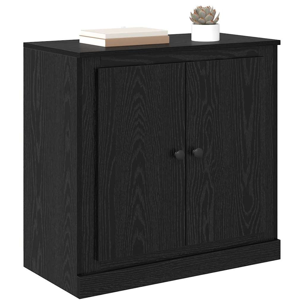 Credenza Rovere Nero 70 x 35,5 x 67,5 cm Legno multistrato
