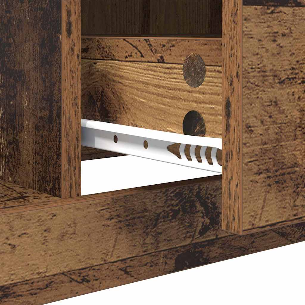 Tavolino da salotto con cassetto Legno vecchio 90 x 50 x 35 cm