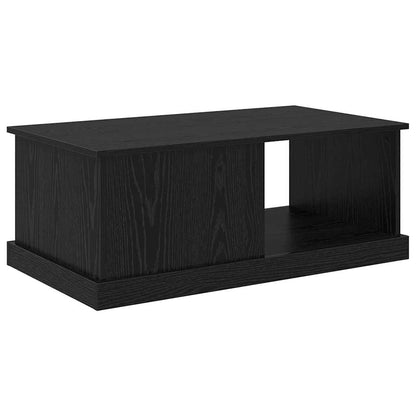 Tavolino da salotto con cassetto Rovere Nero 90 x 50 x 35 cm