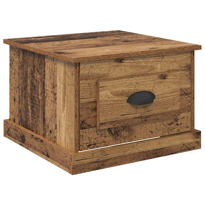 Tavolino da salotto con cassetto Legno vecchio 50 x 50 x 35 cm | homemem39