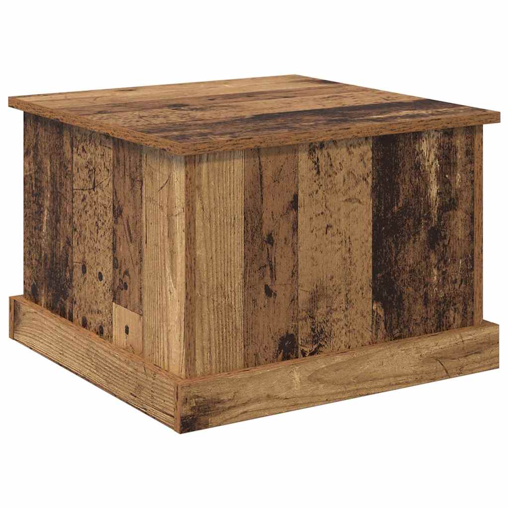 Tavolino da salotto con cassetto Legno vecchio 50 x 50 x 35 cm | homemem39