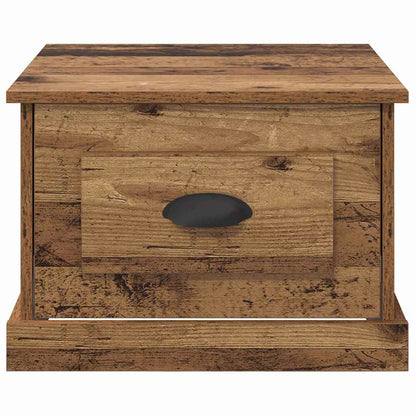 Tavolino da salotto con cassetto Legno vecchio 50 x 50 x 35 cm | homemem39