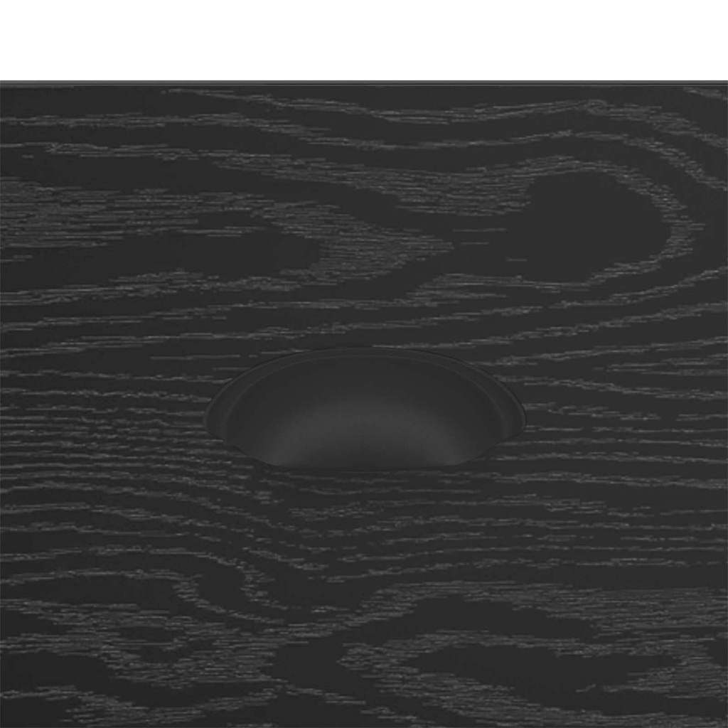 Tavolino da salotto con cassetto Rovere Nero 50 x 50 x 35 cm | homemem39
