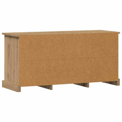 Mobile TV con cassetto Rovere artigianale 99,5 x 35,5 x 48 cm