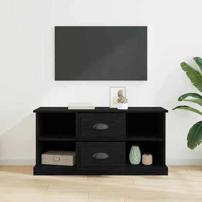 Mobile TV Rovere Nero 99,5 x 35,5 x 48 cm Legno multistrato