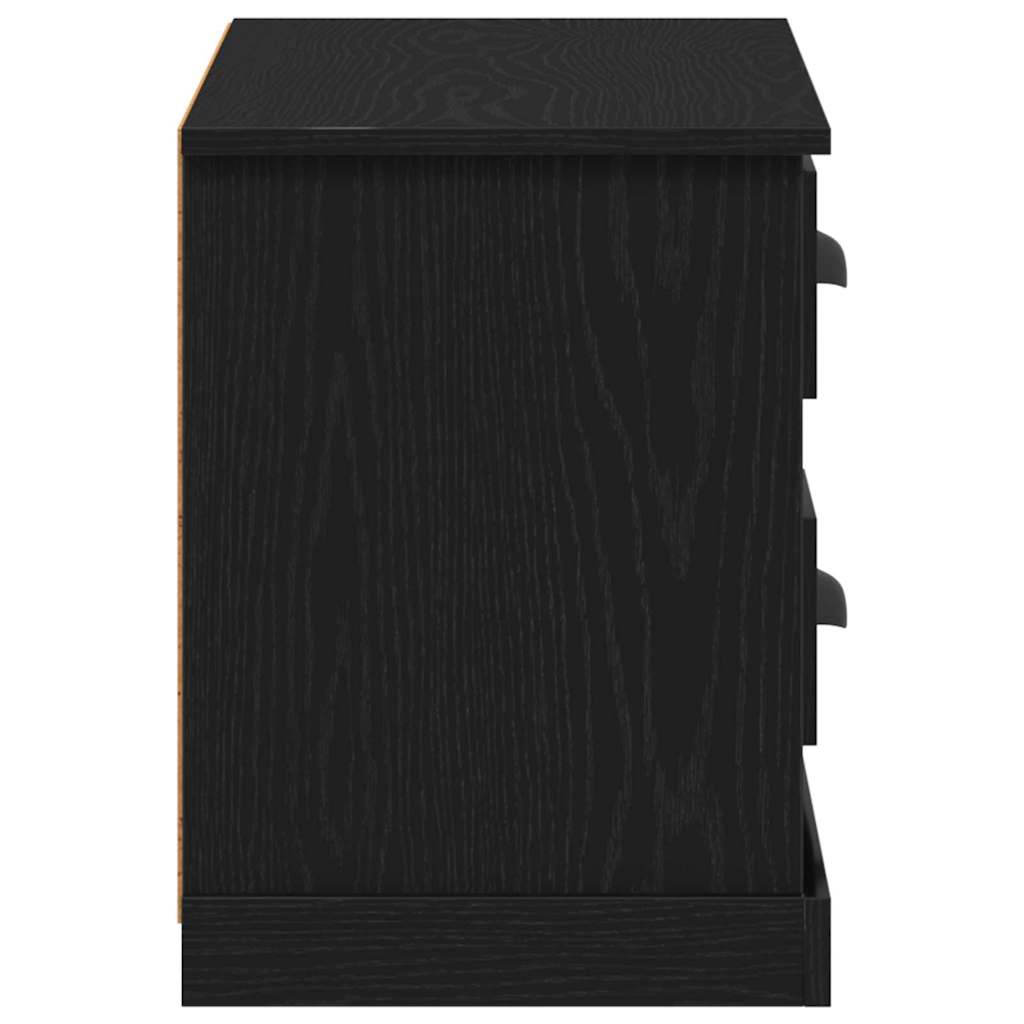 Mobile TV Rovere Nero 99,5 x 35,5 x 48 cm Legno multistrato