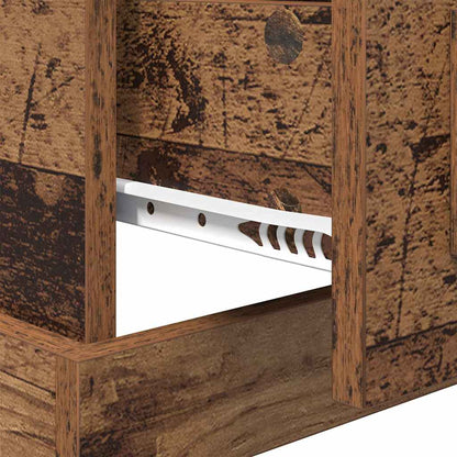 Armadio da Notte con cassetto Legno vecchio 50 x 50 x 60 cm