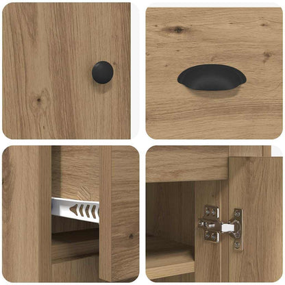 Credenza con cassetto Rovere artigianale 70 x 35,5 x 67,5 cm