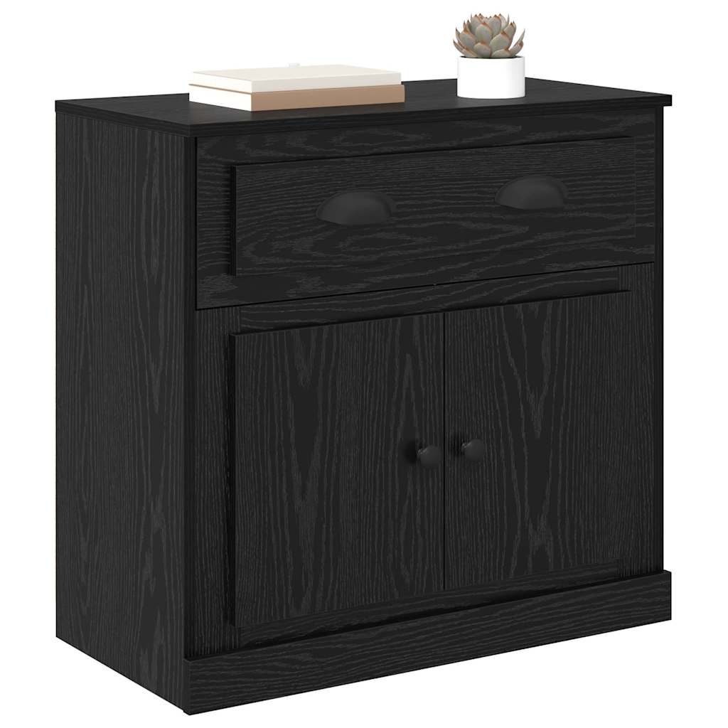 Credenza Rovere Nero 70 x 35,5 x 67,5 cm Legno multistrato