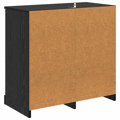 Credenza Rovere Nero 70 x 35,5 x 67,5 cm Legno multistrato