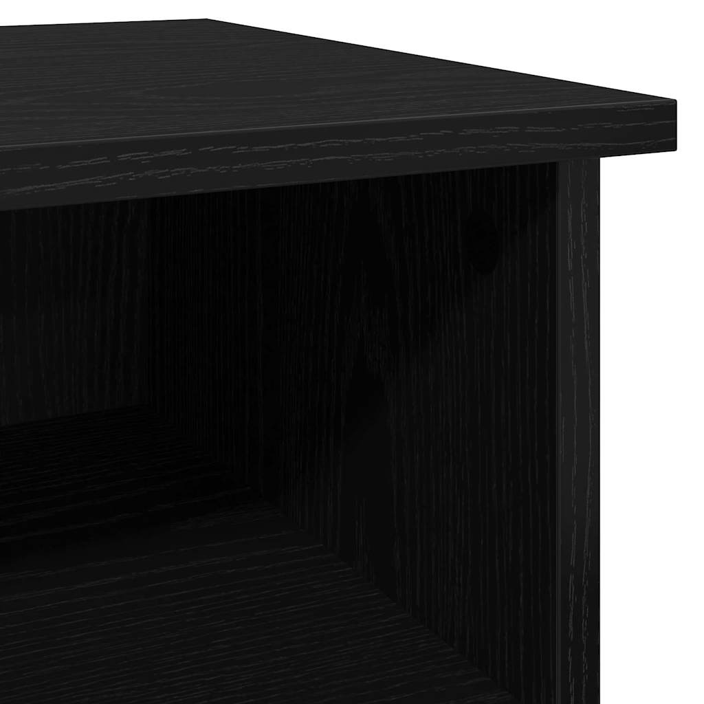 Credenza Rovere Nero 100 x 35,5 x 60 cm Legno multistrato