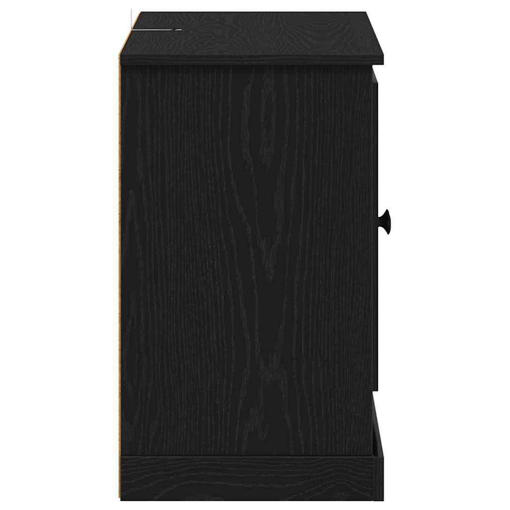 Credenza Rovere Nero 100 x 35,5 x 60 cm Legno multistrato